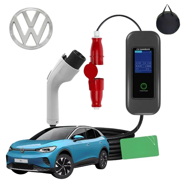 شارژر فولکس ID4 فست ۲۲ کیلووات پرتابل