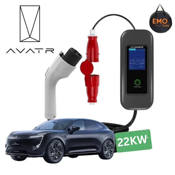 شارژر آواتار 11 فست 22 کیلووات پرتابل