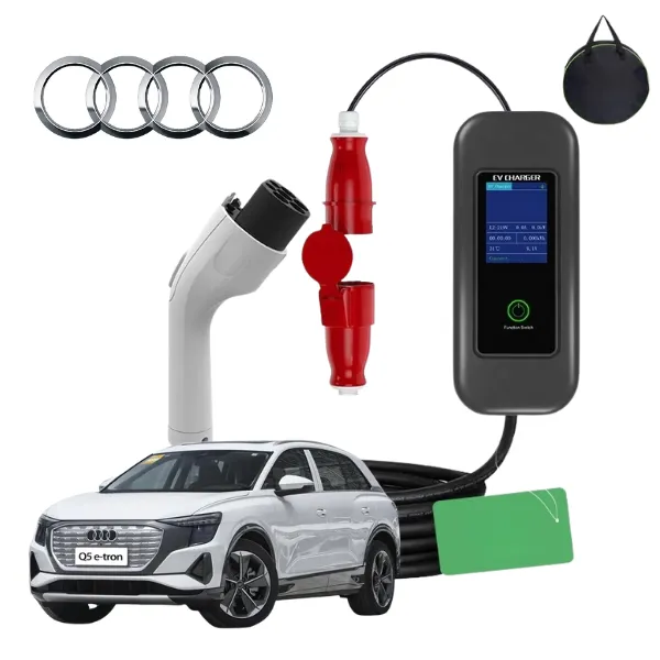 شارژر آئودی Q5 e-tron فست 22 کیلووات پرتابل