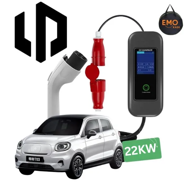 شارژر لیپ موتور T03 فست 22 کیلووات پرتابل